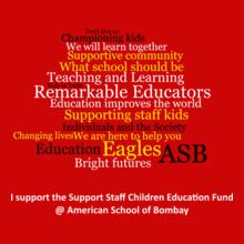 Support the Children of the Support Staff Of the American School Of Bombay