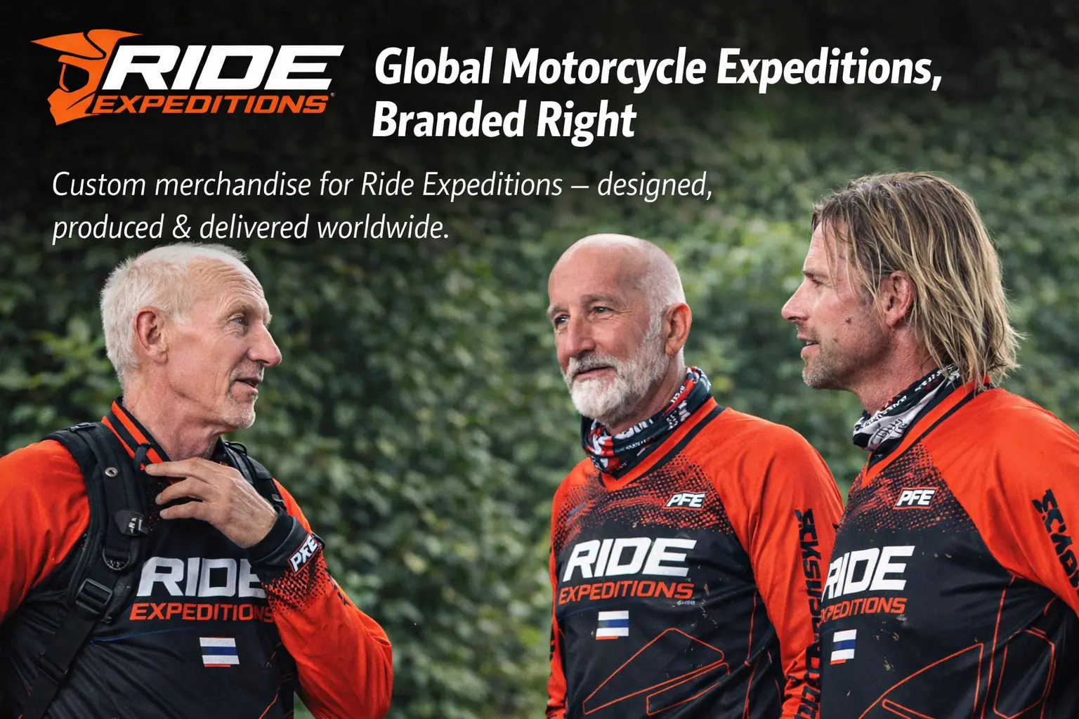 Supporting Global Motorcycle Expeditions with Custom Merchandise